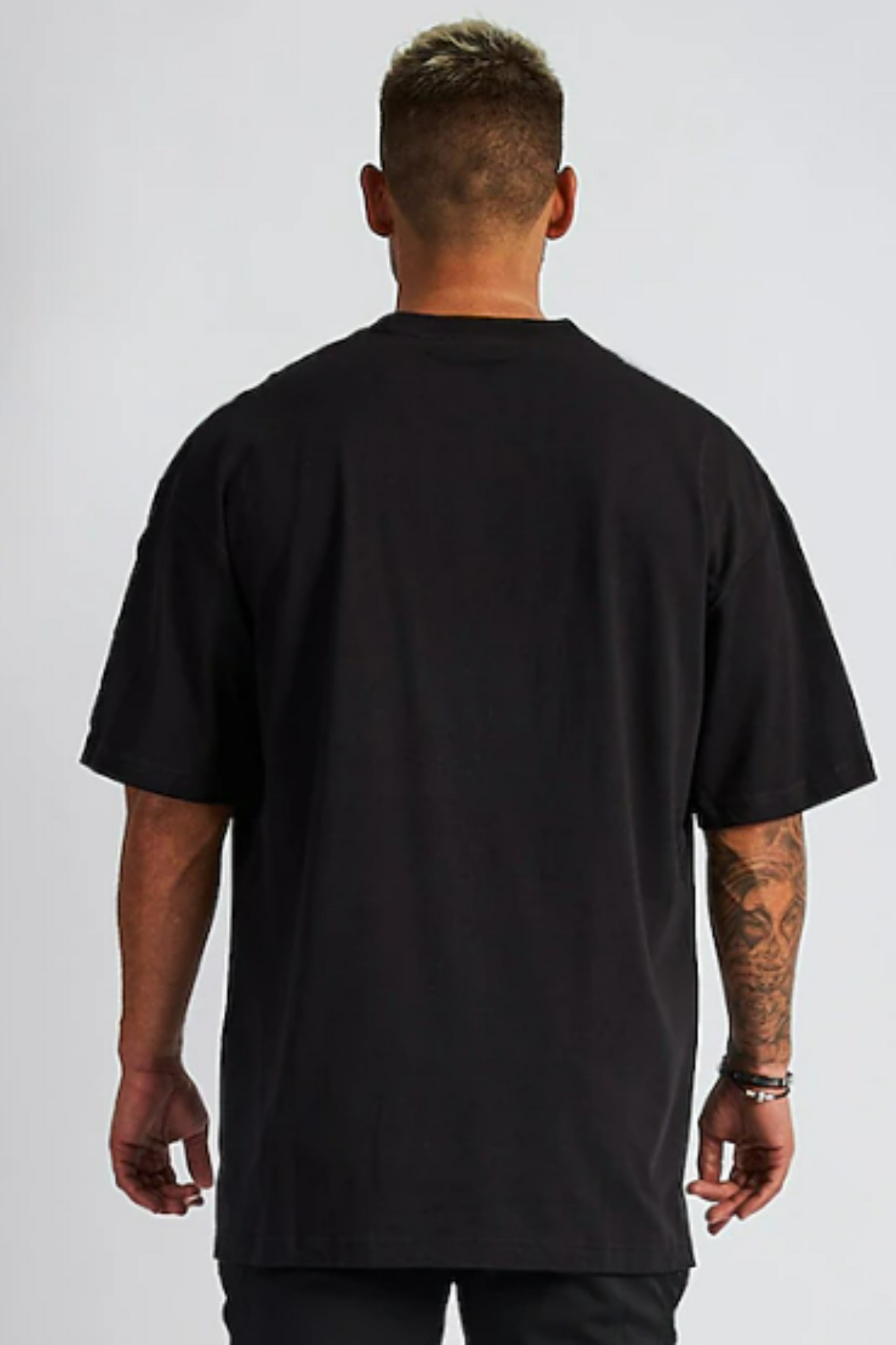Oversized T shirt Plain t-shirt - Crazy Bee- Plain Black