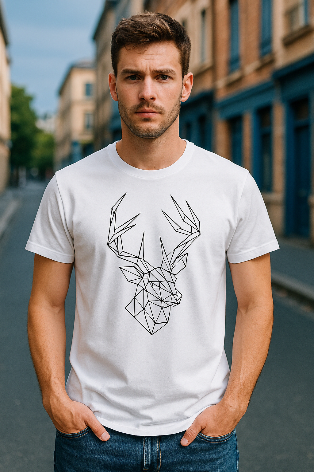 Crazybee Regular fit -White Unicorn