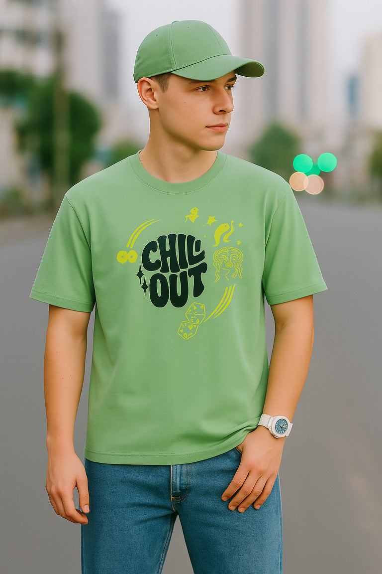 Crazybee Tshirt > Green Chillout