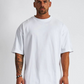 Plain tshirt men-CrazyBee-Plain White