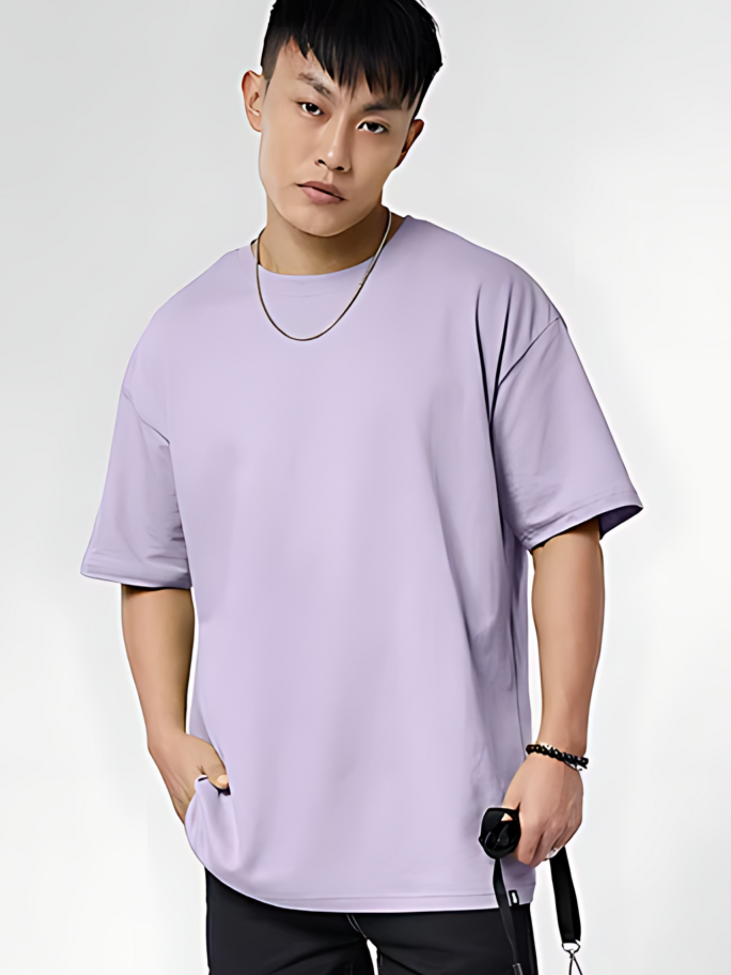 Plain Tshirt mens - Crazybee - Plain Lavender