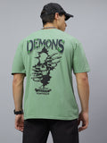Crazybee Oversize Back print T-shirt : Pis_Demon