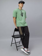 Crazybee Oversize Back print T-shirt : Demon