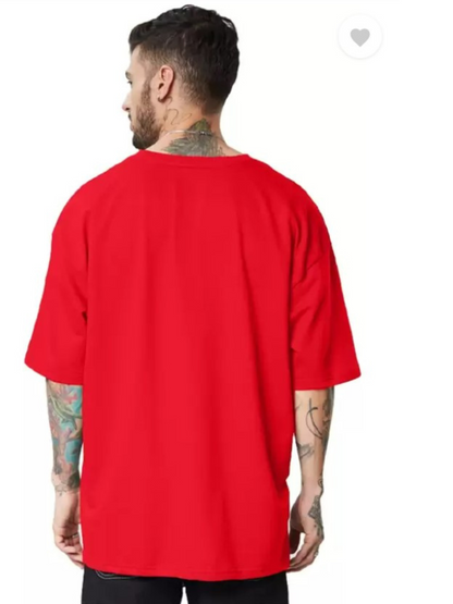 Plain Tshirt for mens  - Crazy Bee- Plain Red