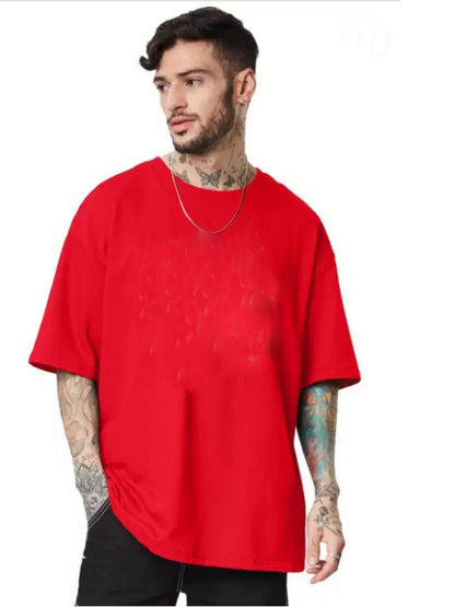 Plain Tshirt for mens  - Crazy Bee- Plain Red