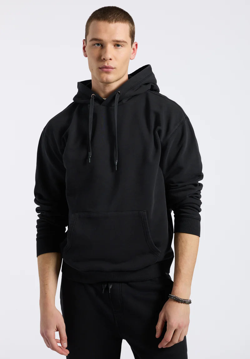 Crazybee  Fleece Hoodie For men > Plain Black Hoodie