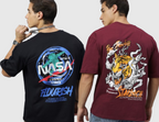 Maroon, Blue t-shirt for men - MavinClub Crazybee