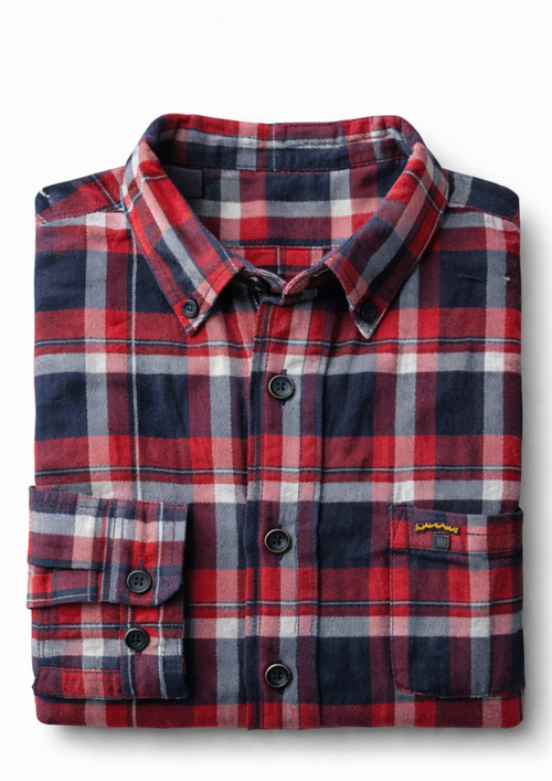 Crazybee <> Cotton SHIRTS - Red Blue checks Shirt