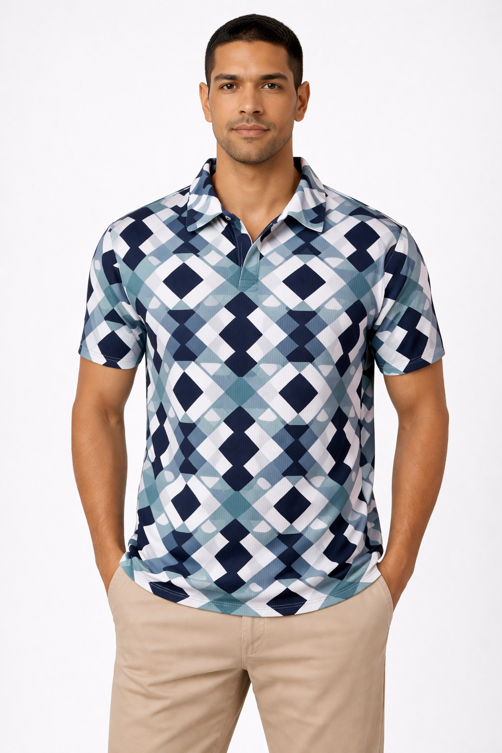 Crazybee <> Cotton Rib _ Polo Teal_Diamond_Polo