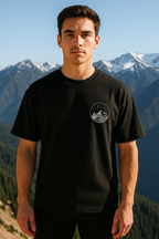 Crazybee Black Oversize  Tshirt- Lunar