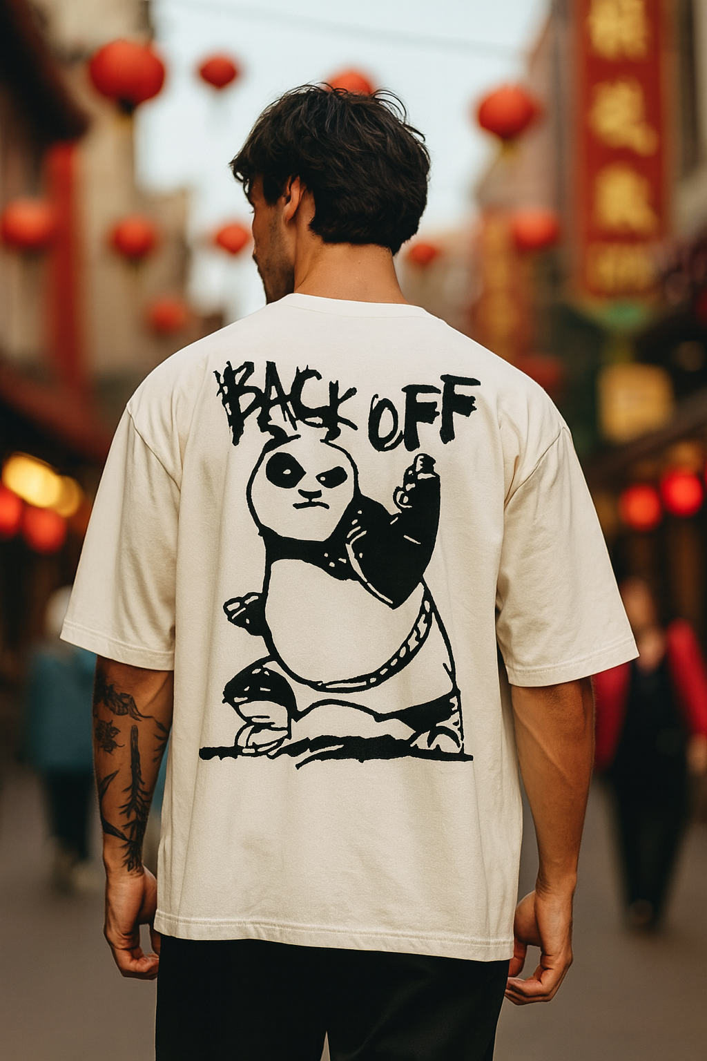 Crazybee Cotton Tshirt >  OFFWhite- KungFu Panda