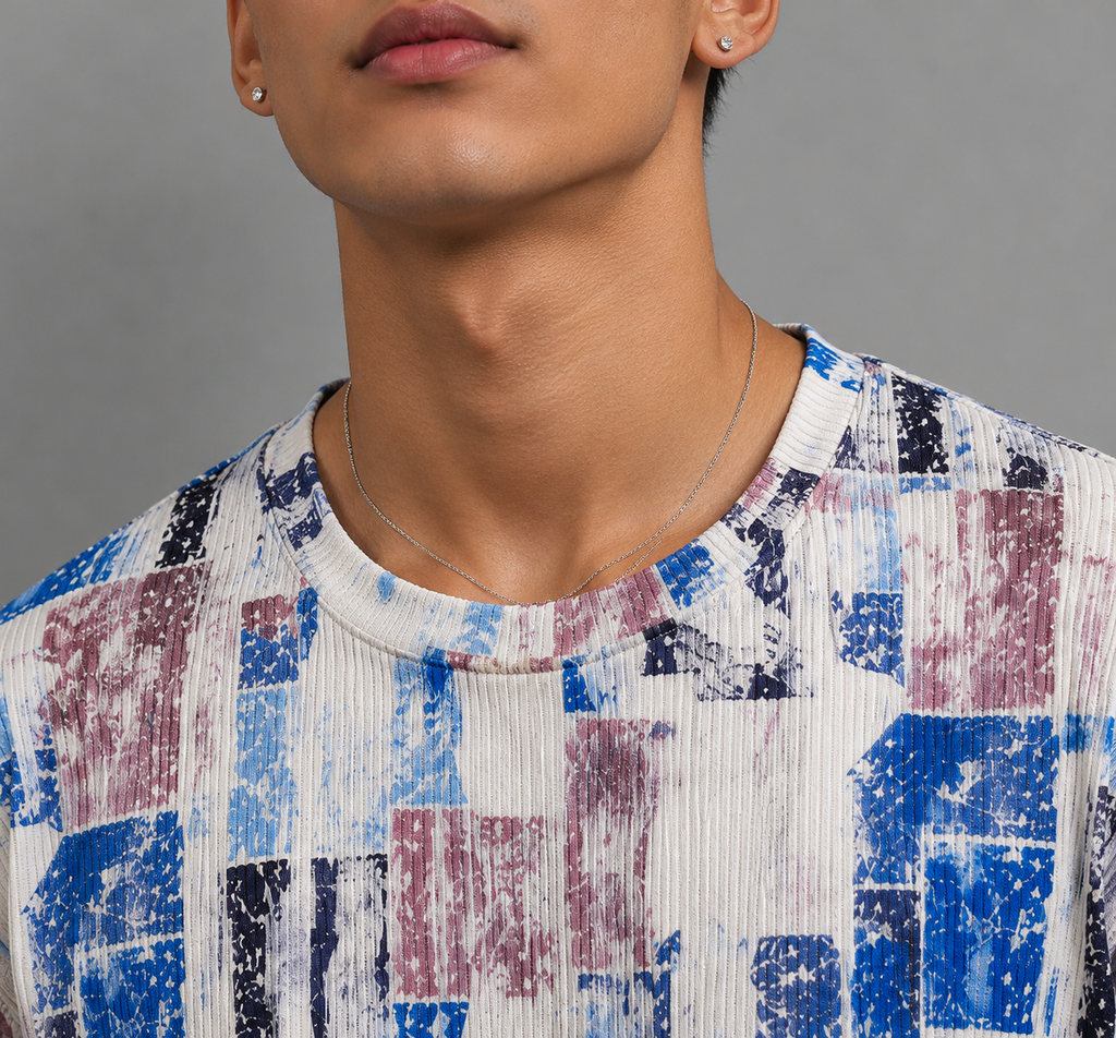 Cotton Rib <> BLUE RETRO PATCH