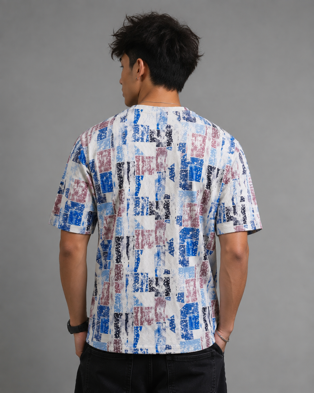 Cotton Rib <> BLUE RETRO PATCH