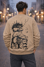 Sweatshirt - Beige-Attack Of Titan SWS