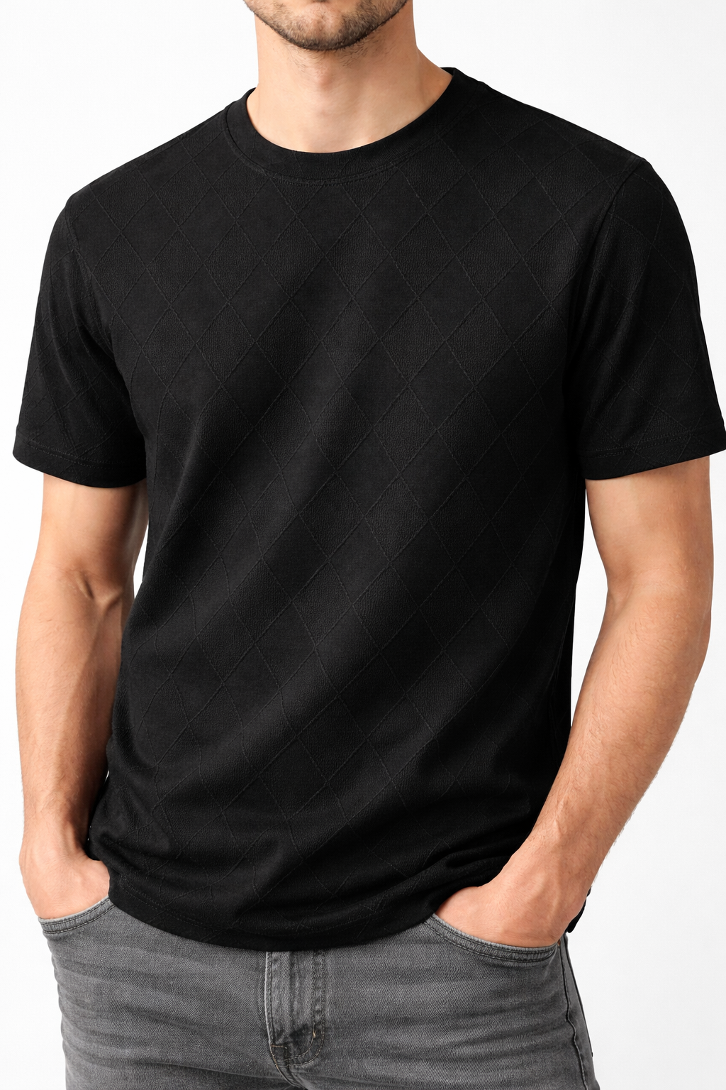 Crazybee<> Diamond Texture _Black