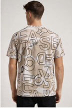 Beige t-shirt for men - MavinClub Crazybee