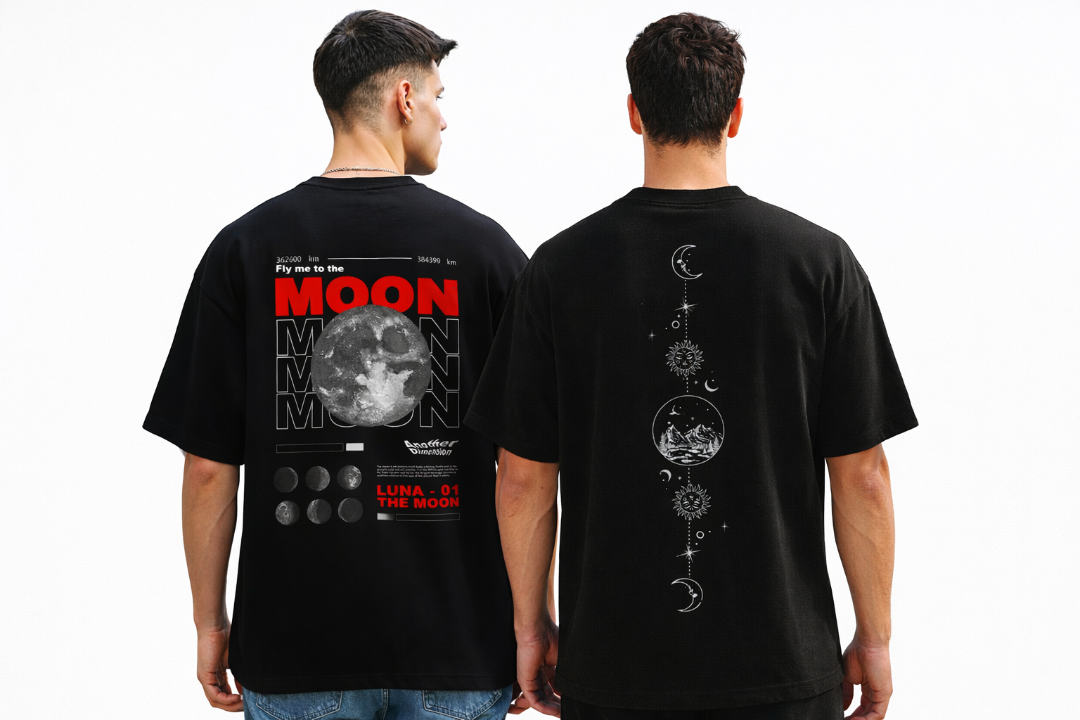 CRAZYBEE <> PACK OF 2 - Moon nasa + Lunar