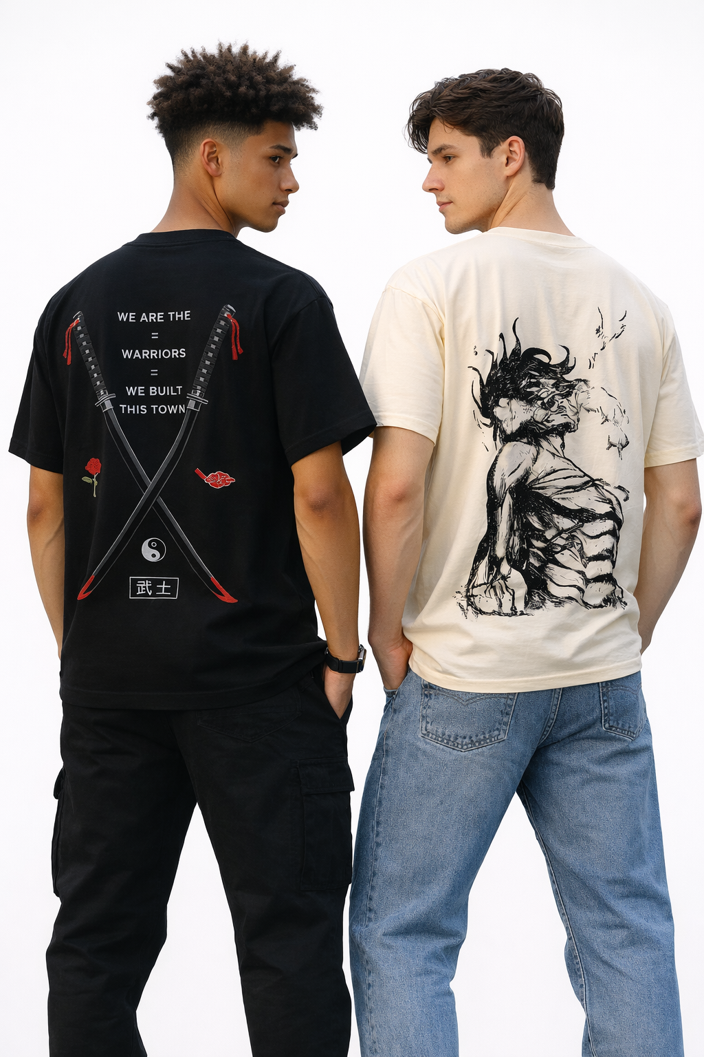 CRAZYBEE <> PACK OF 2 - Warrior + Attack of Titan Off white