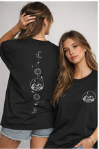 Crazybee <> Black Backprint Tshirt - Lunar