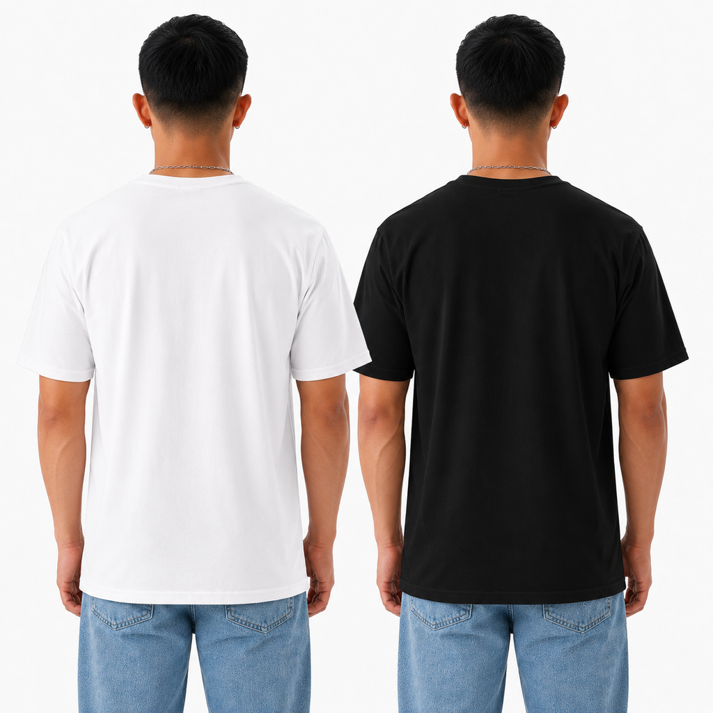Pack of 2 Plain <> White && Black