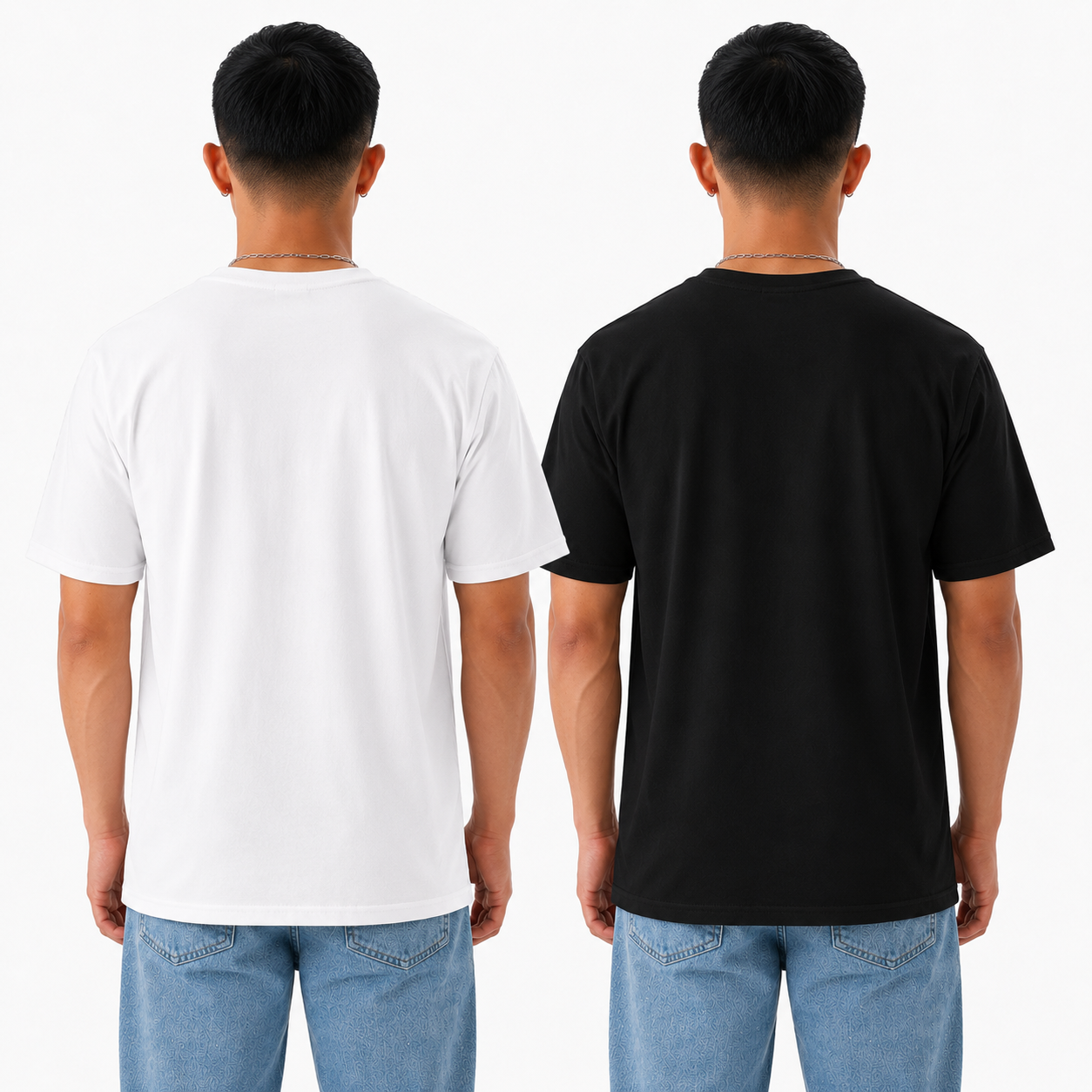 Pack of 2 Plain <> White && Black