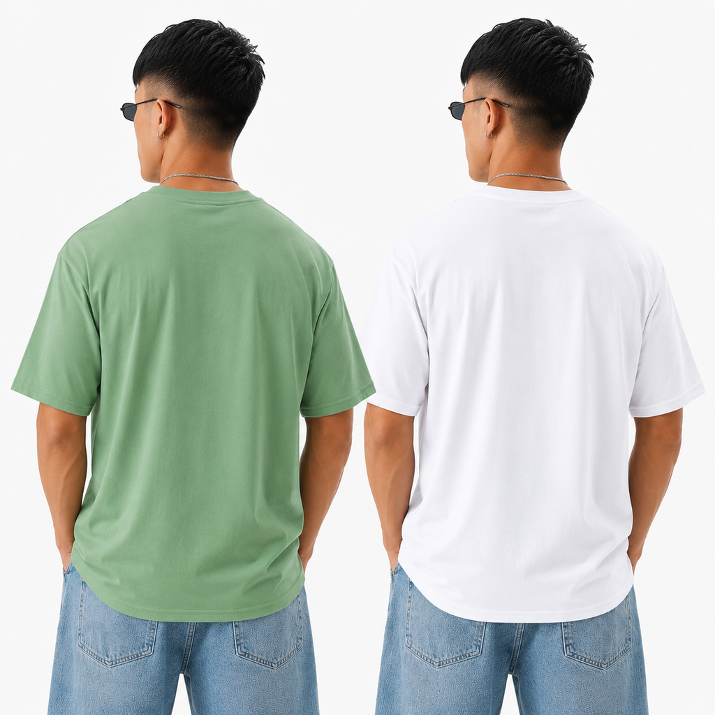 Pack of 2 Plain <> Pista && White