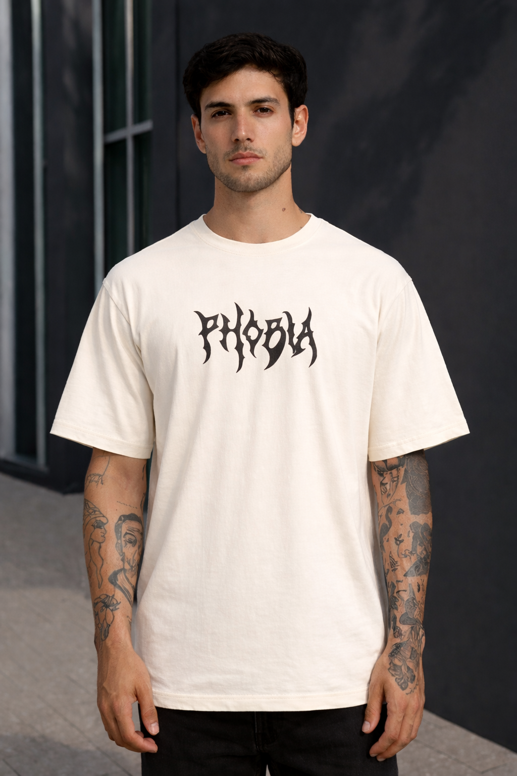 Crazybee <> Egg white Tshirt - PHOBIA