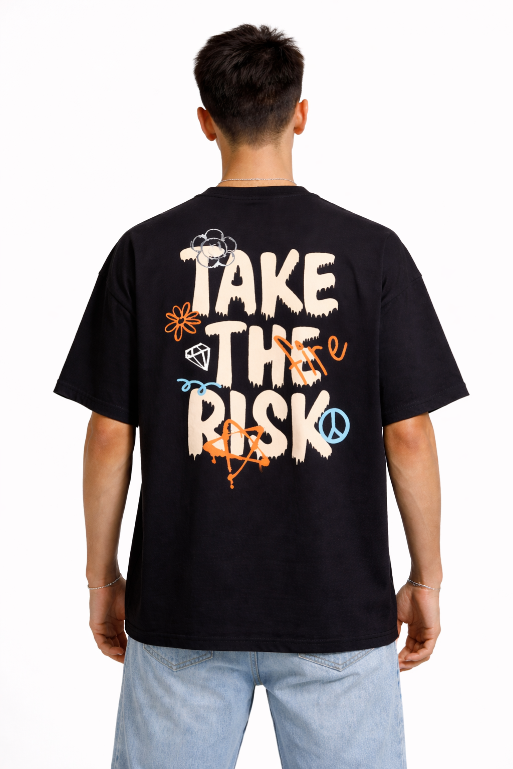 Crazybee<> Black T-shrit - Take Risk