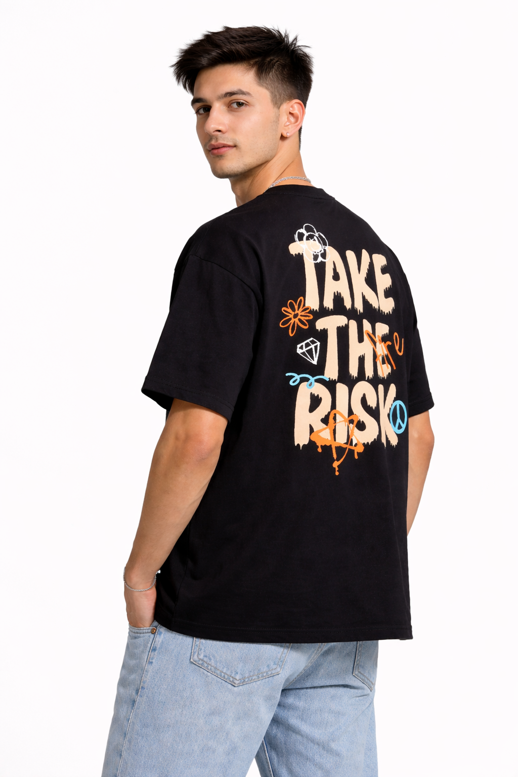 Crazybee<> Black T-shrit - Take Risk