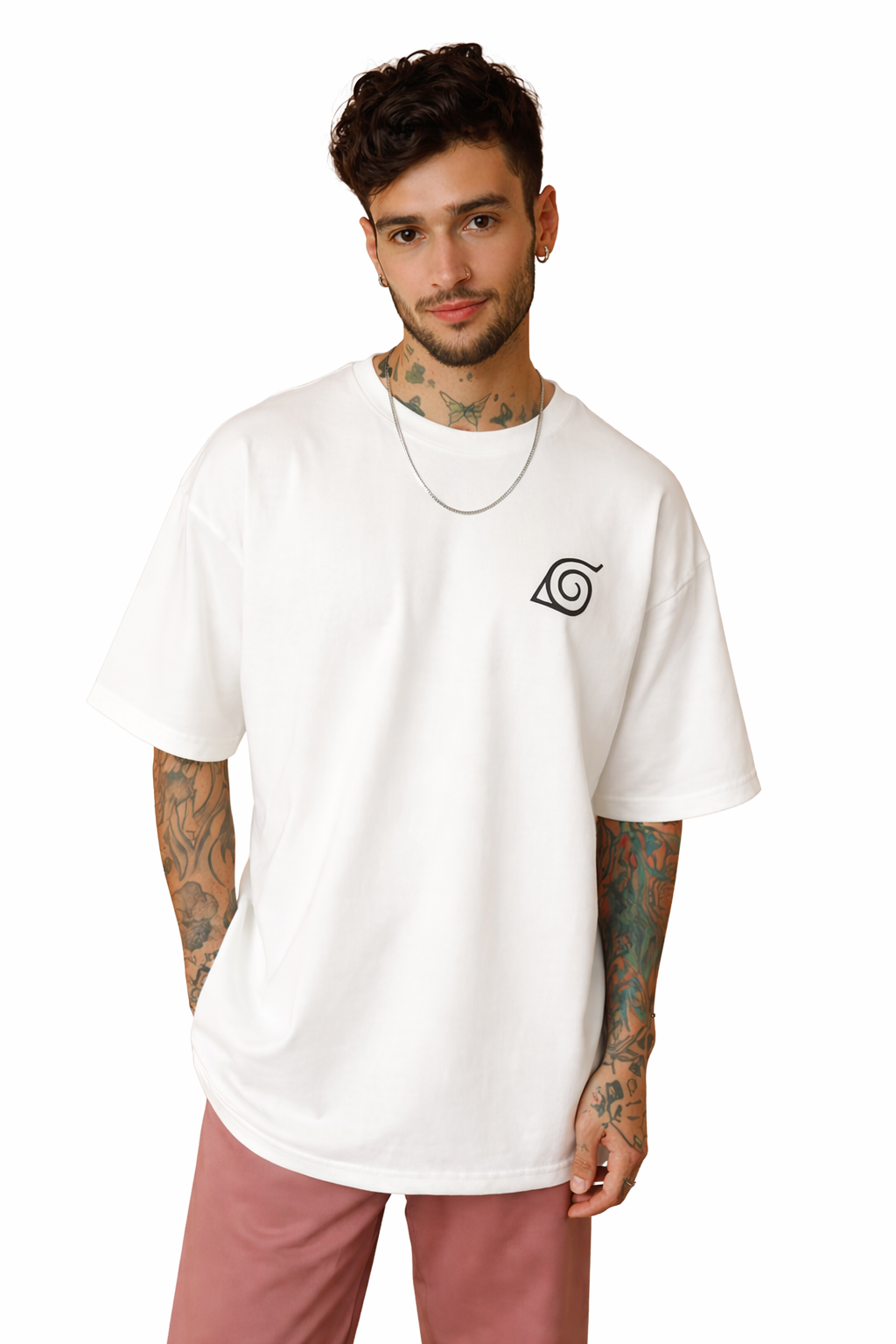 Crazybee < Backprint T-shirt - Sasuke (white)