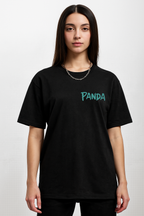 Crazybee <> Black Backprint T-shirt <> Panda Cool