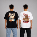 Pack of 2 Tshirt- Head Bear & Take Risk