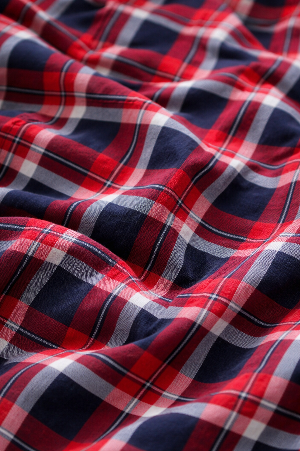 Crazybee <> Cotton SHIRTS - Red Blue checks Shirt