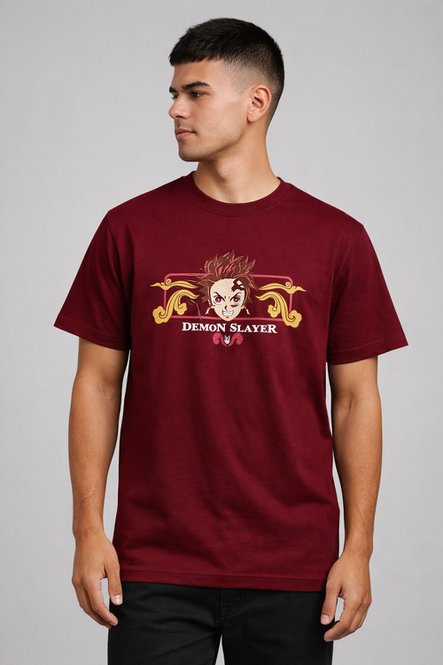Maroon t-shirt for men - MavinClub Crazybee