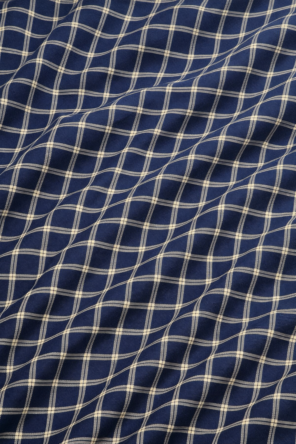 CRAZYBEE<>SHIRT - Blue/Beige Checks