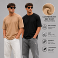 Pack of 2 Looper T-shirt <> Looper Beige & Black Tshirt