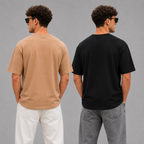 Pack of 2 Looper T-shirt <> Looper Beige & Black Tshirt