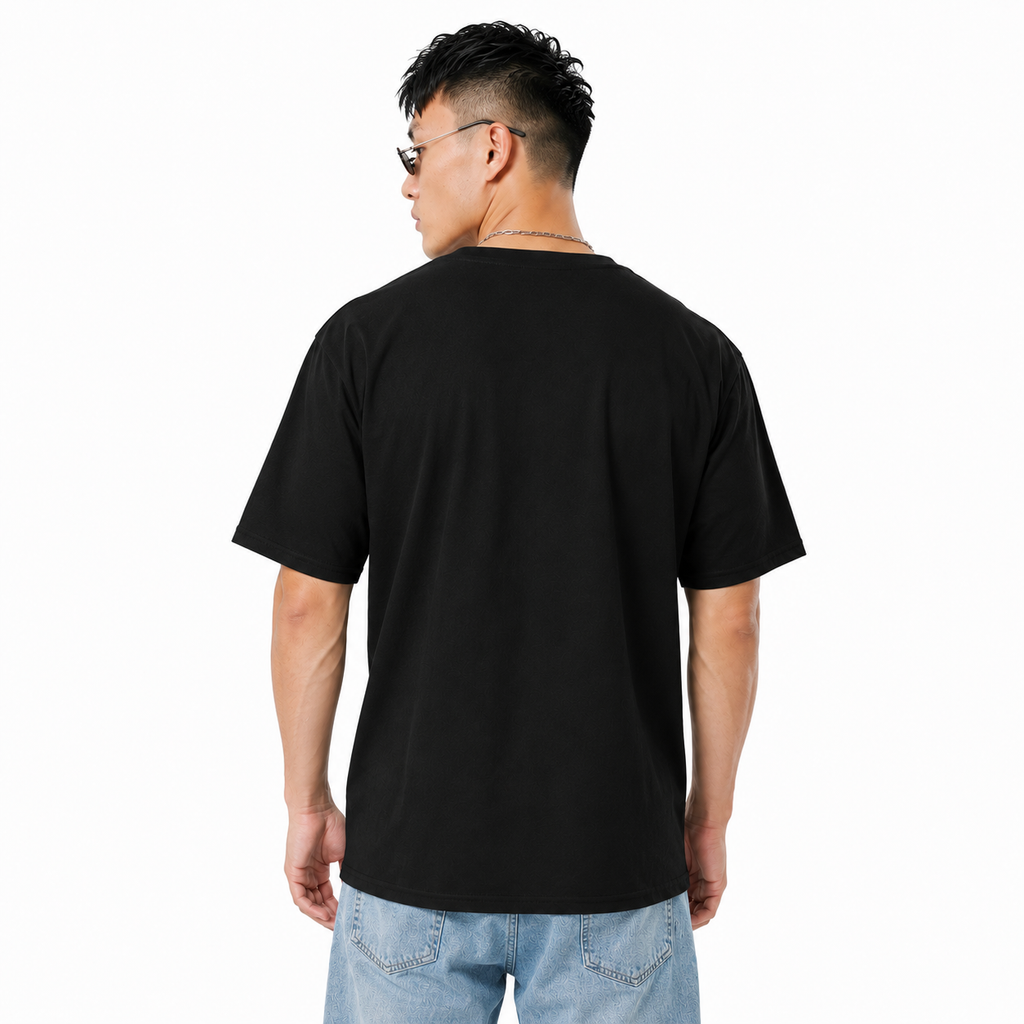 Pack of 2 Plain Tshirt (Off white & Black)