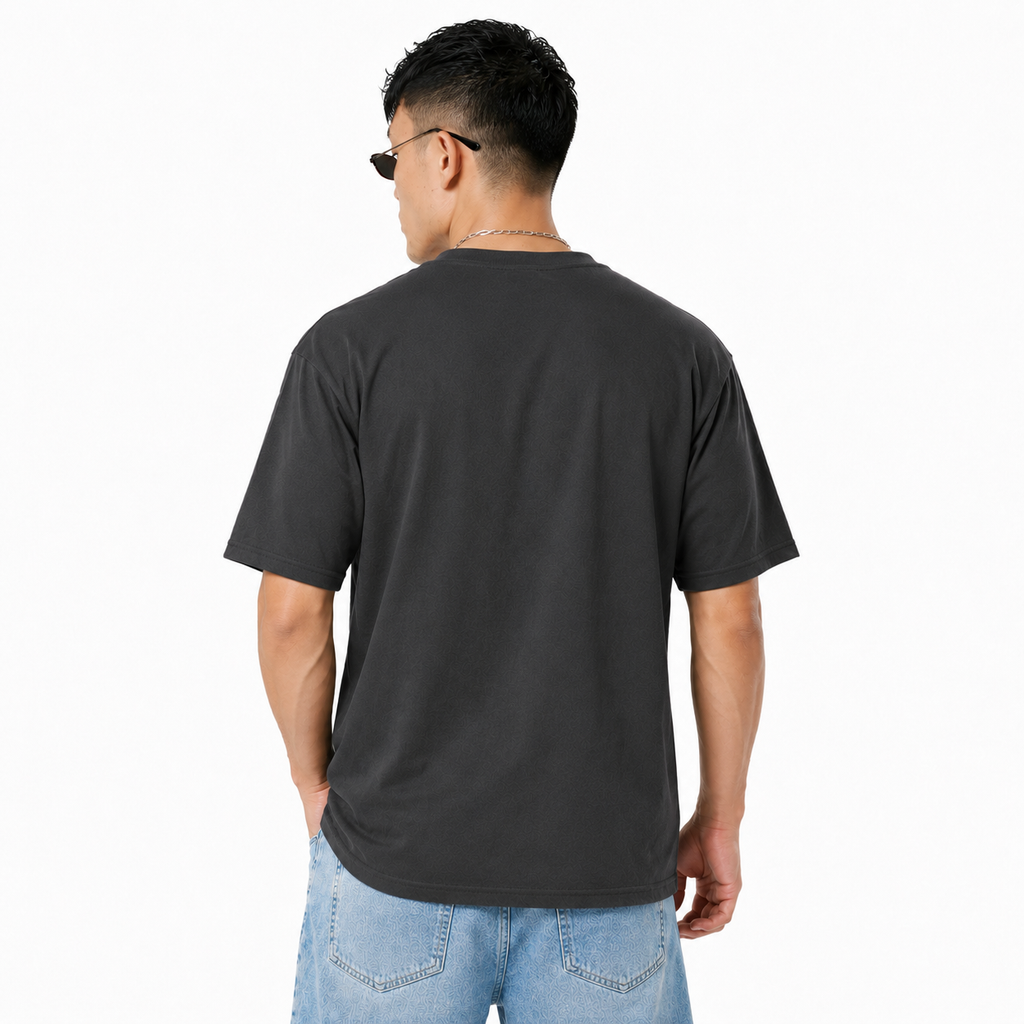 Pack of 2 Solid Tshirts (Grey & Off-White)