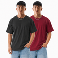 Pack of 2 solid Tshirt (Maroon & Grey)