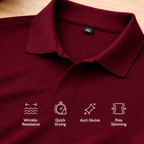Pack Of 2 Polo Tshirts (Maroon & Dark Grey)