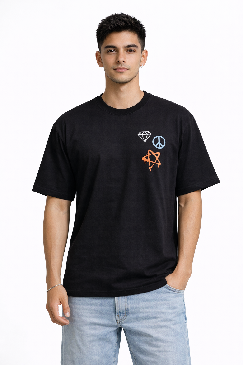 Crazybee<> Black T-shrit - Take Risk