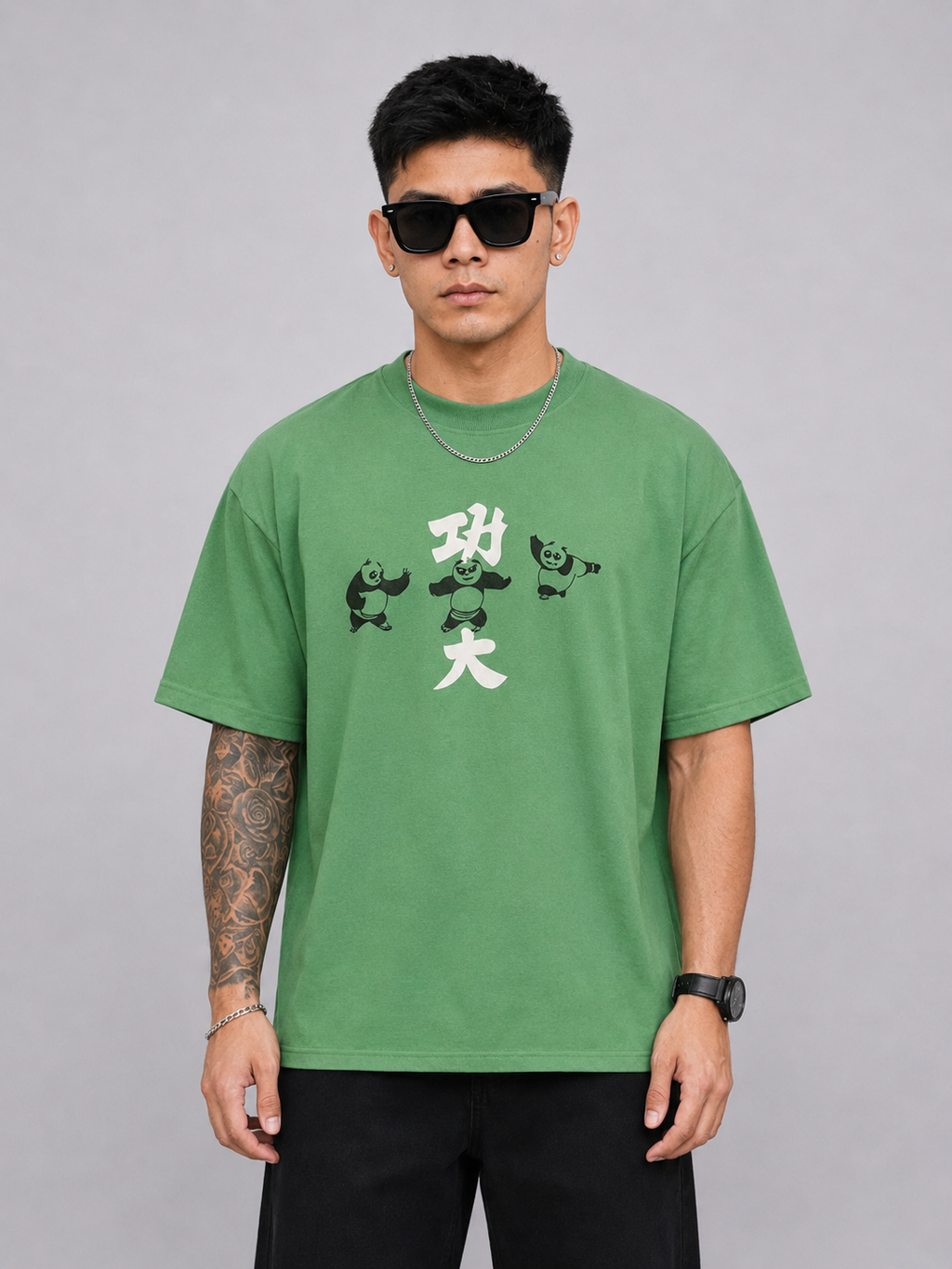 CRAZYBEE<> Pack Of 2 T-shirt- {Pista Panda & Yellow Dragon}