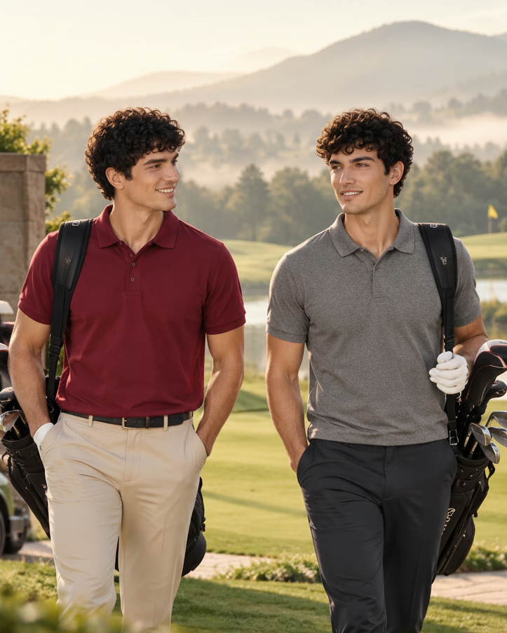 Pack Of 2 Polo (Maroon & Dark Grey)