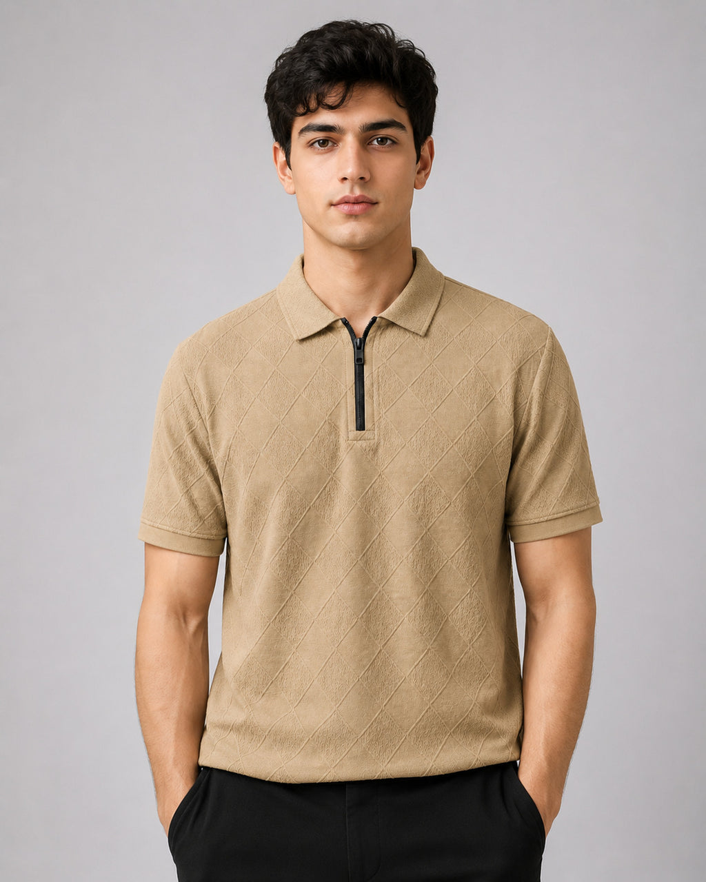Crazybee _ Zipper Polo-