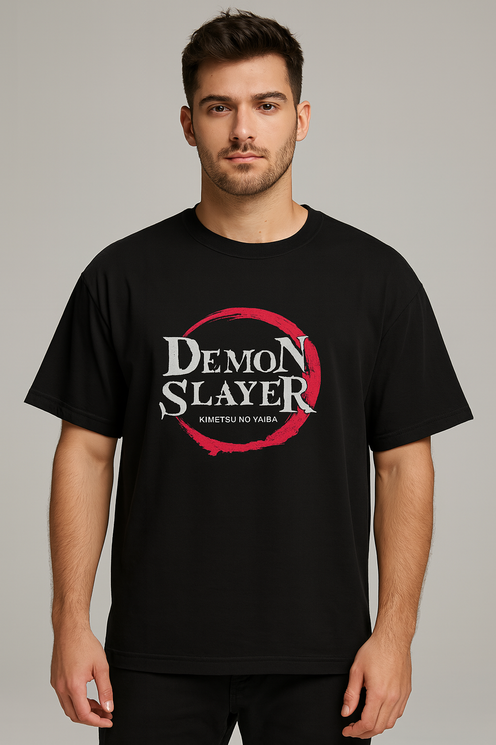 Crazybee <> Backprint  Black Demon Slayer