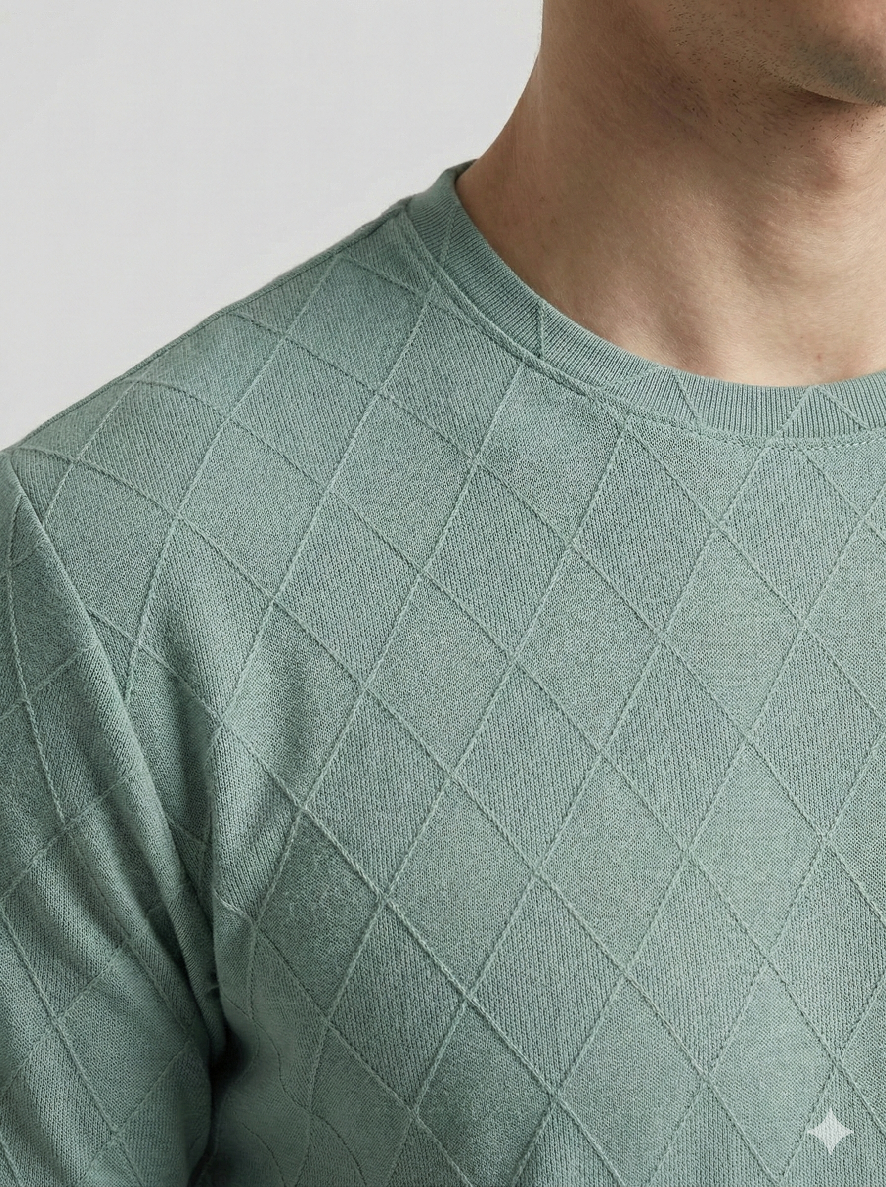 Crazybee <> Textured Diamond_ Sage Green