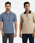 Pack of 2 Blue Diamond Self & Citizen OffWhite Contrast  - Deal