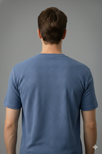 Crazybee T-shirt <> Diamond Texture_Blue