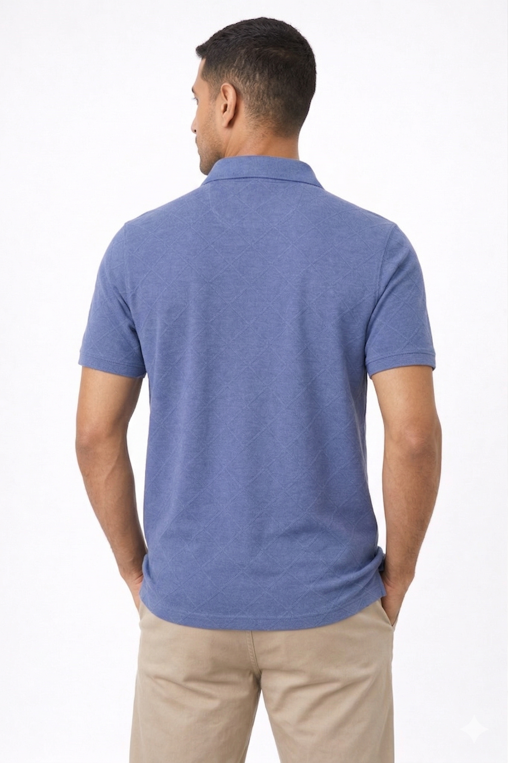 Crazybee<>Polo Rib_DiamondBlue Polo